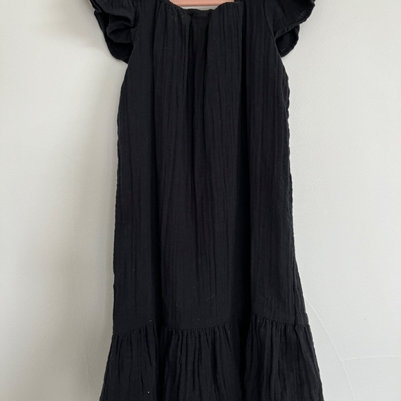 NWOT Gap Kids Cotton Gauze Flutter Sleeve Drop Waist Dress - Picture 2 of 3